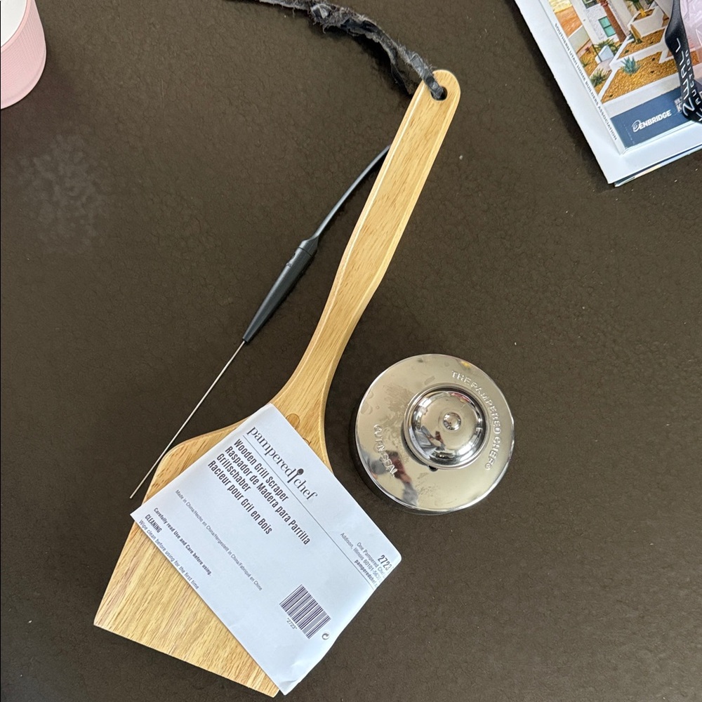 Pampered Chef Wooden Grill Scraper, Cut-n-Seal & Cake Tester
